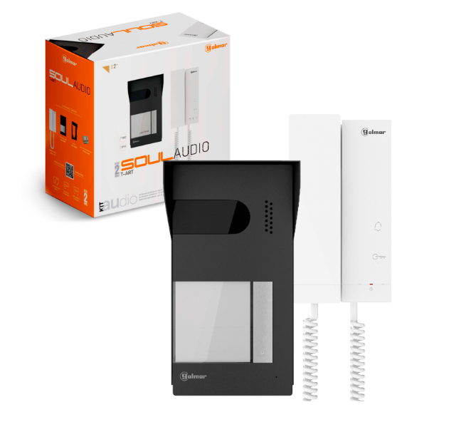Kit de interfon placa antivandalica expandible hasta 4 telefonos
